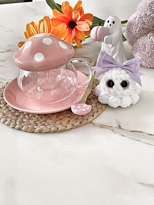 Mushroom Cup Set with Mini Ghost – Limited Edition