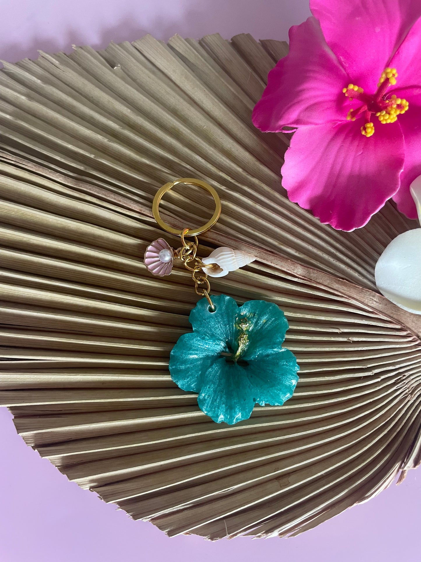 island Bloom keychain