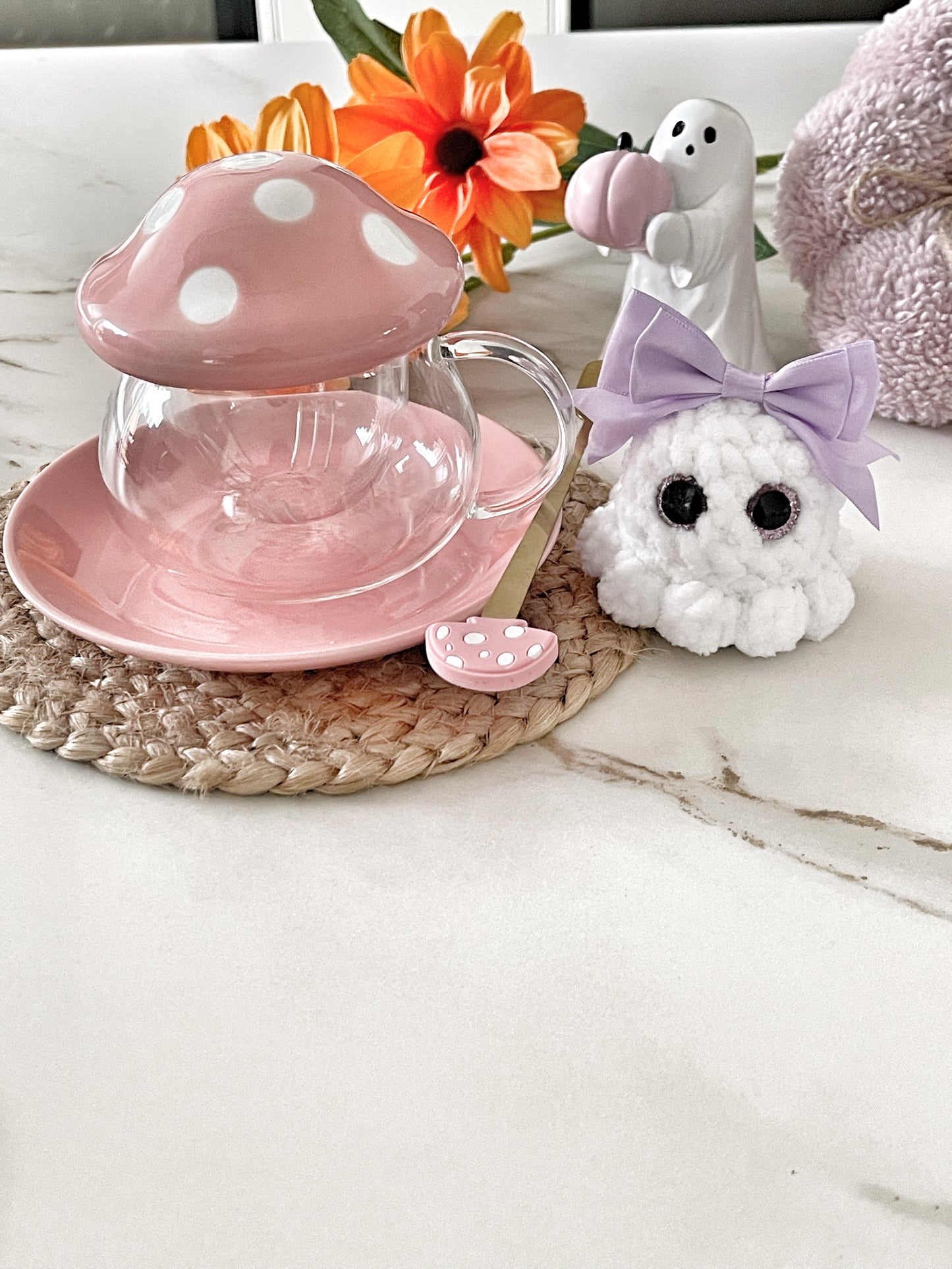 Mushroom Cup Set with Mini Ghost – Limited Edition