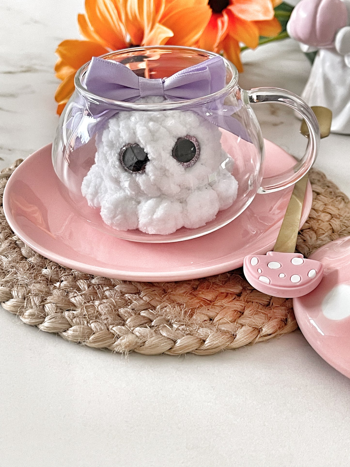 Mushroom Cup Set with Mini Ghost – Limited Edition