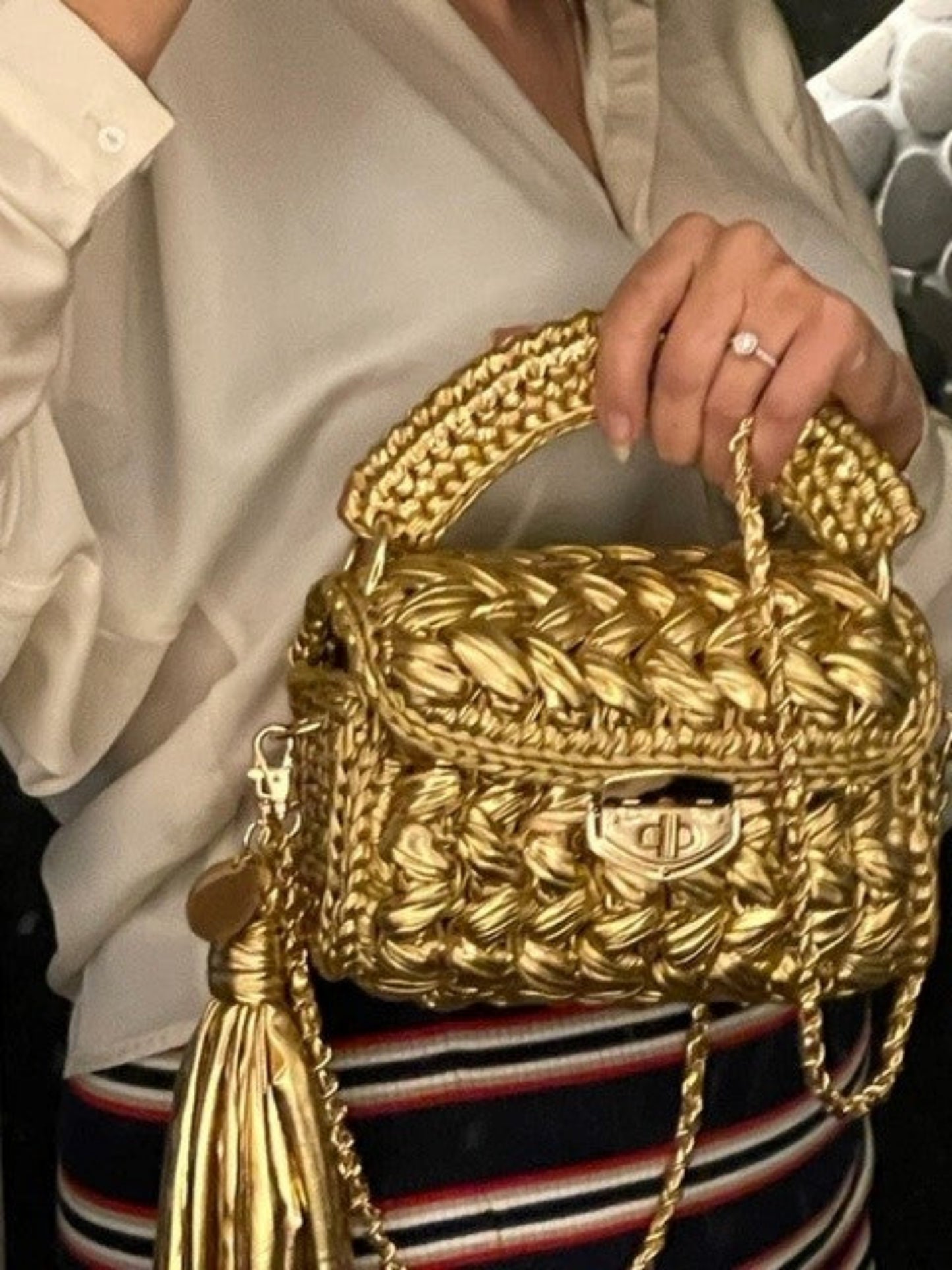 Metallic bag Rio