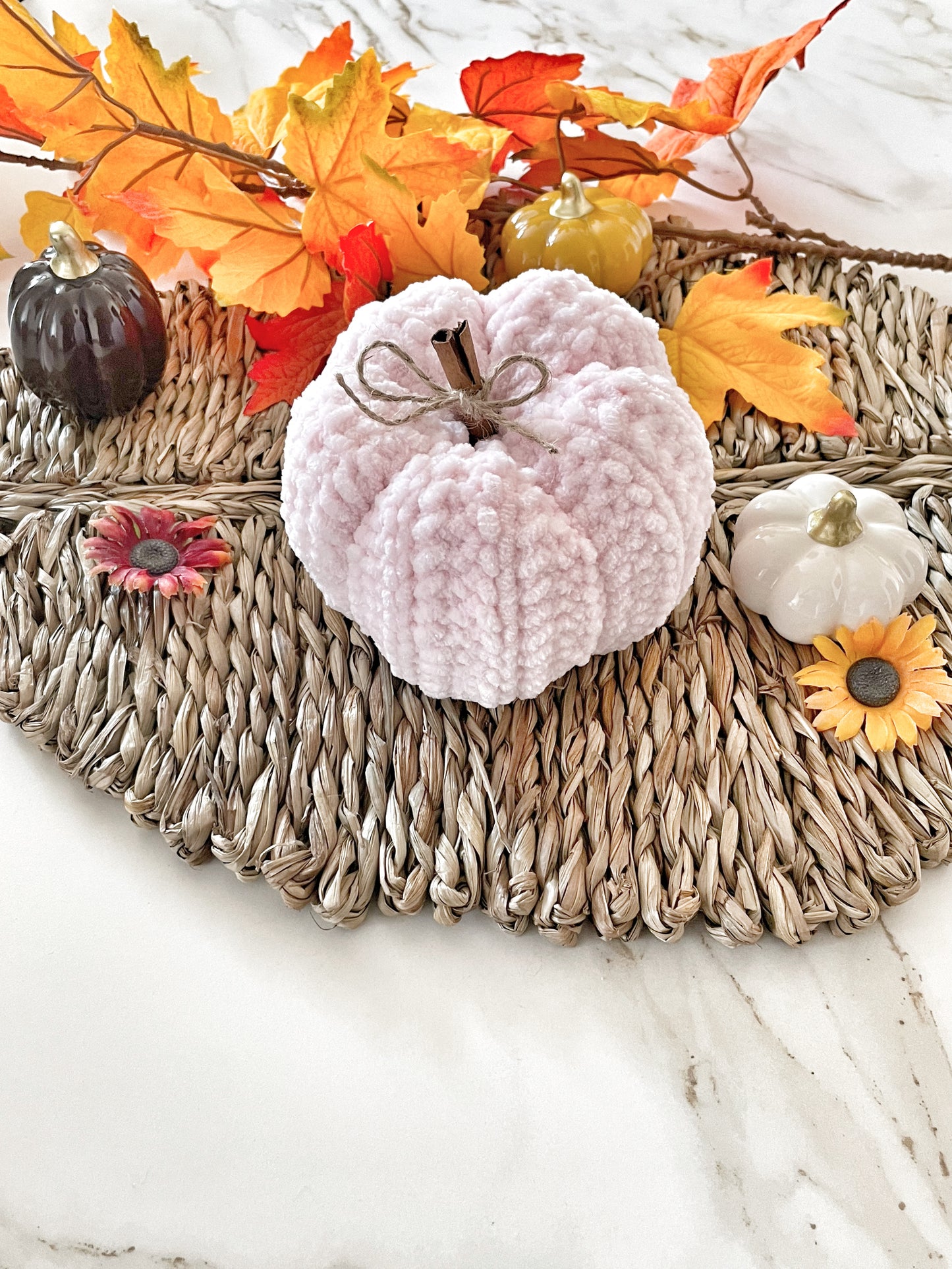 Cute crocheted pumpkins