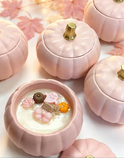 Pink Pumpkin Candle 🎃