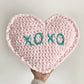 Candy heart cushion