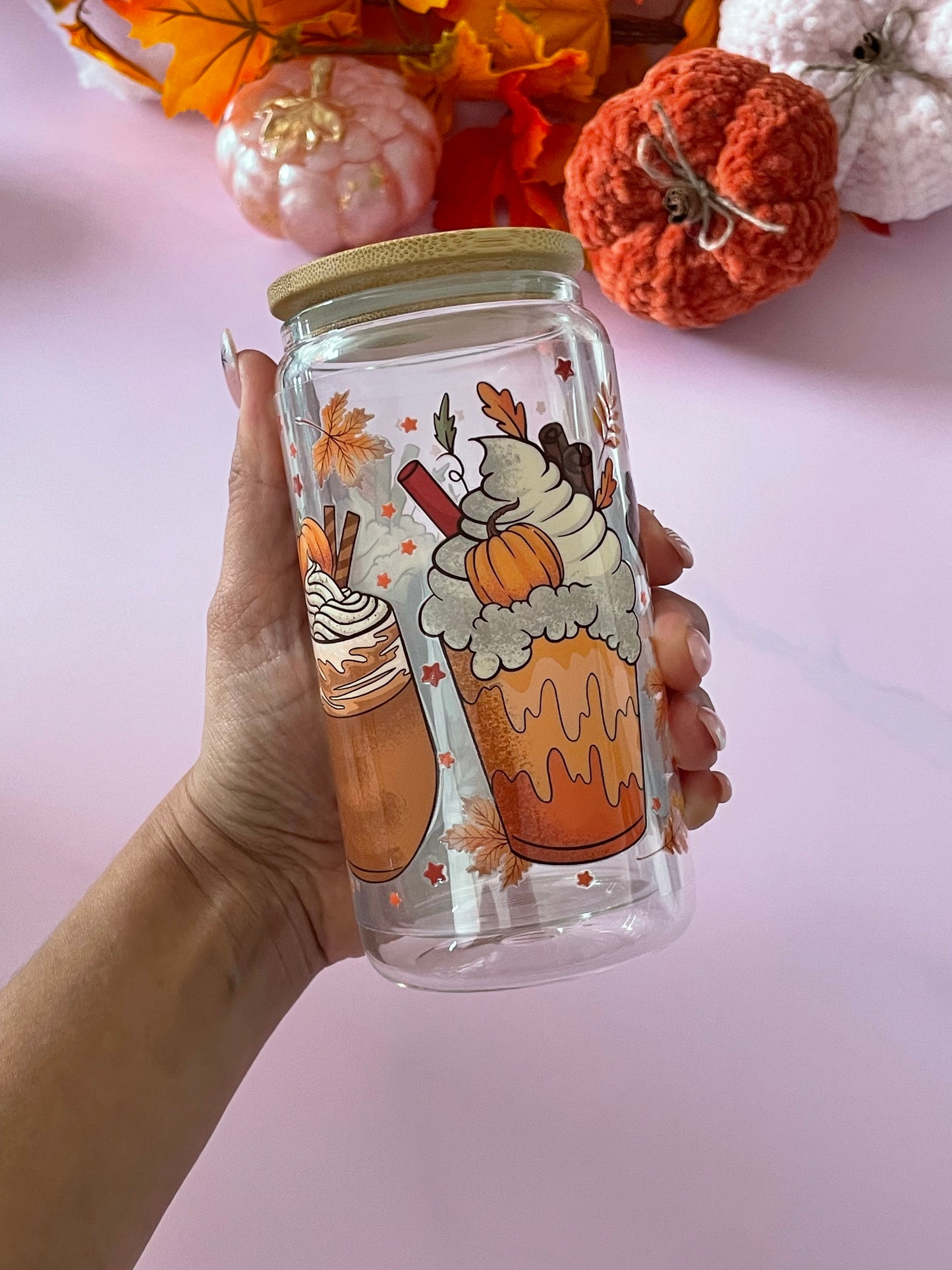 Pumpkins Lava & Glitter Snowglobe Tumblers