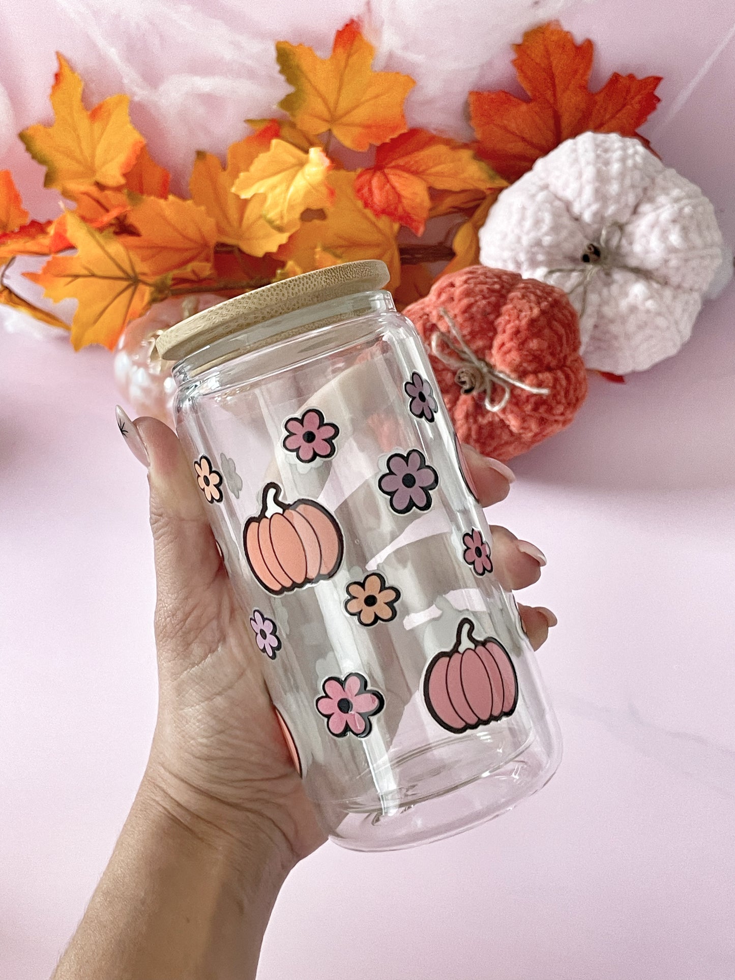 Pumpkins Lava & Glitter Snowglobe Tumblers