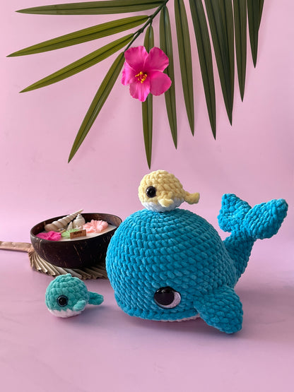 Mama whale with baby’s