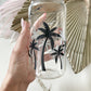 Large Glass tumbler             (500ml) - Palm trees