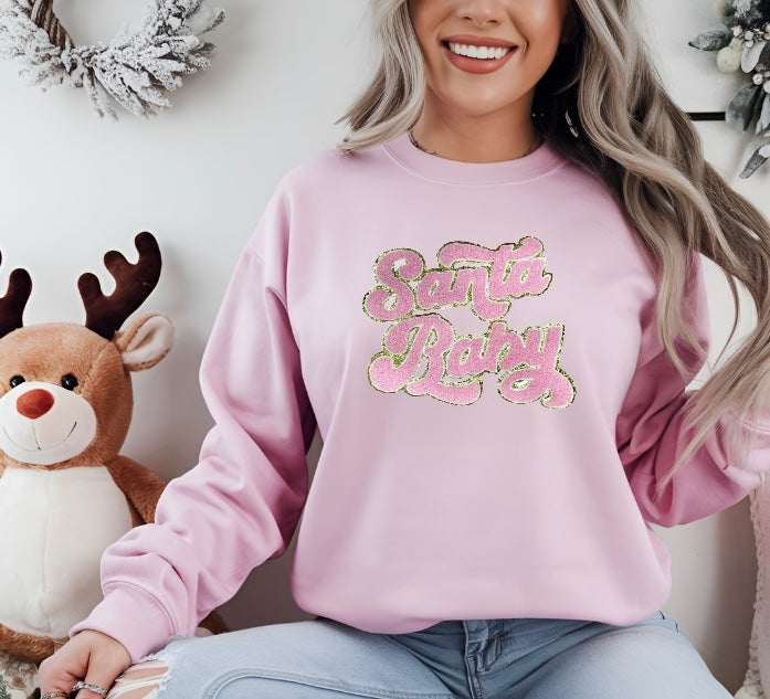 Santa Baby Sweater (Pink)