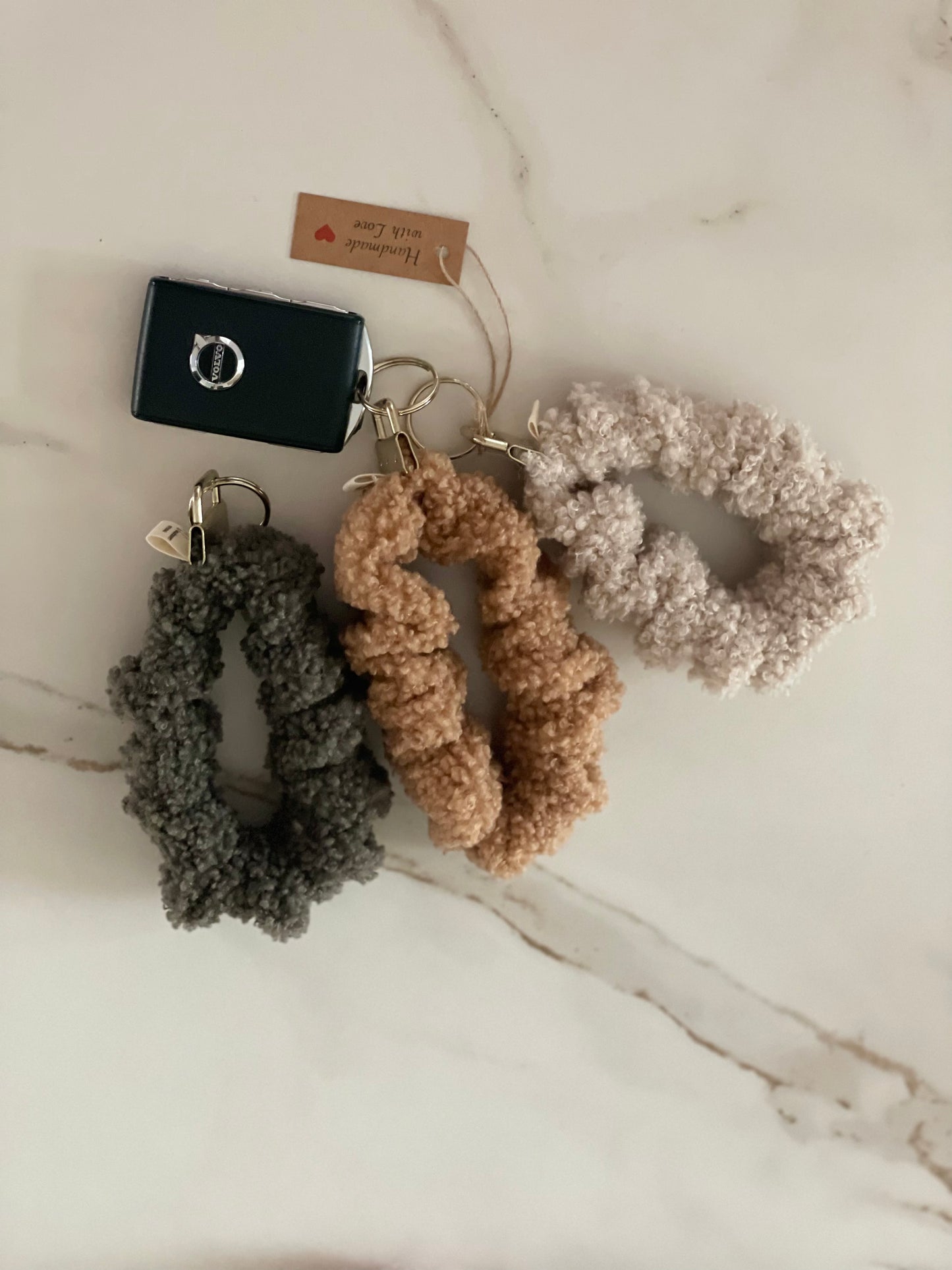 Scrunchie keychain Teddy collection