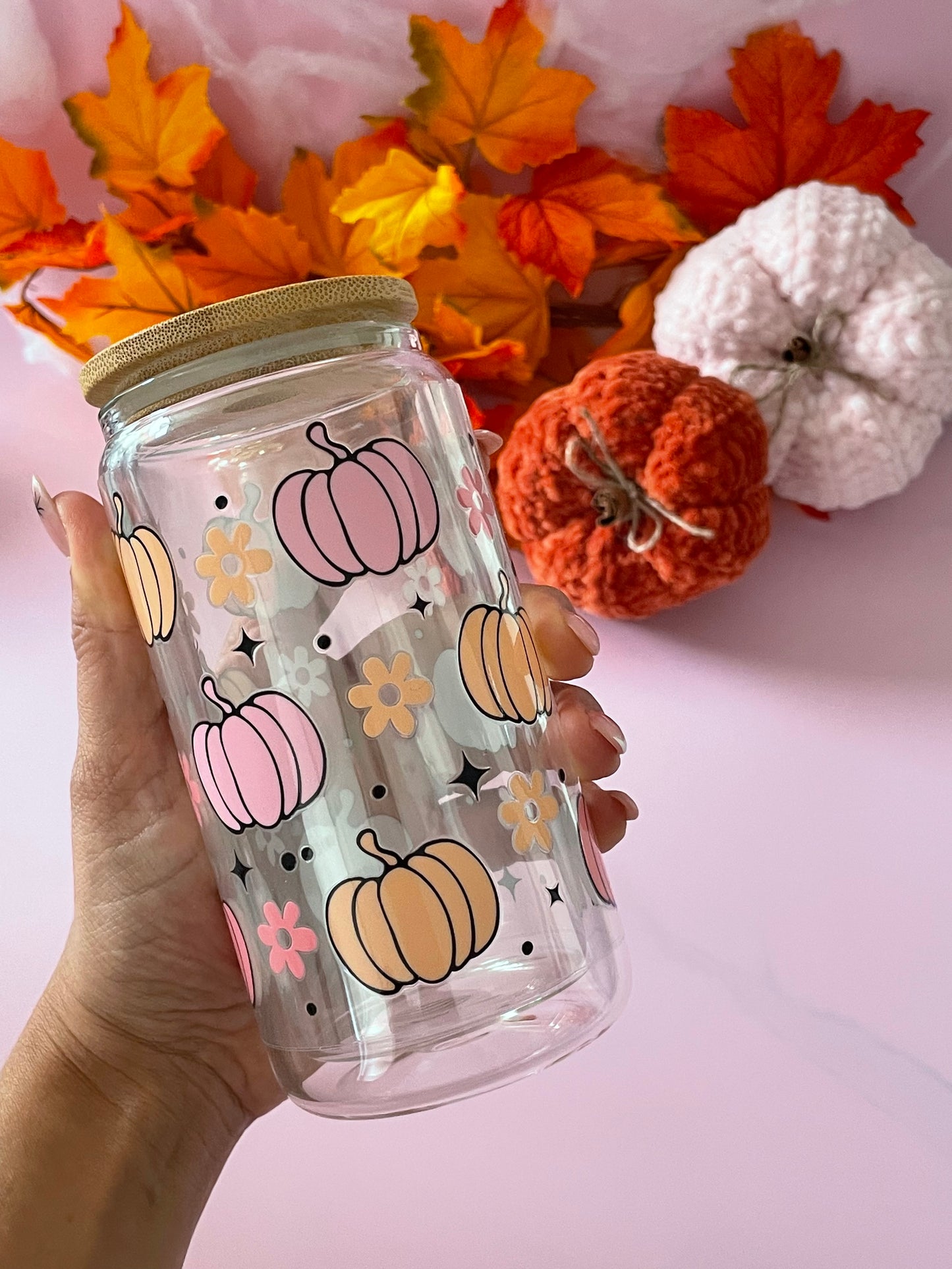 Pumpkins Lava & Glitter Snowglobe Tumblers