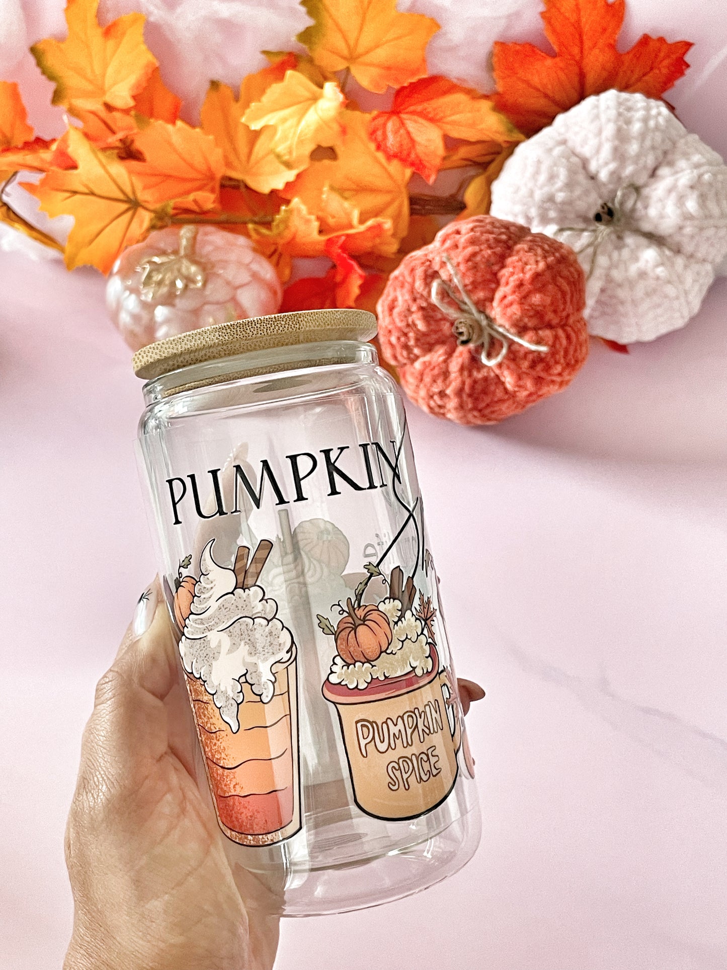 Pumpkins Lava & Glitter Snowglobe Tumblers