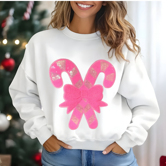 Pink candy cane Sweater