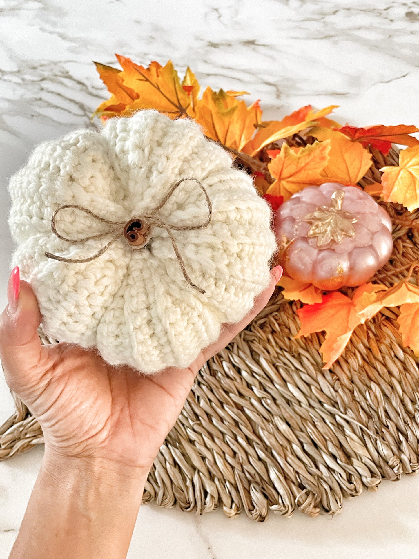 Cute crocheted pumpkins