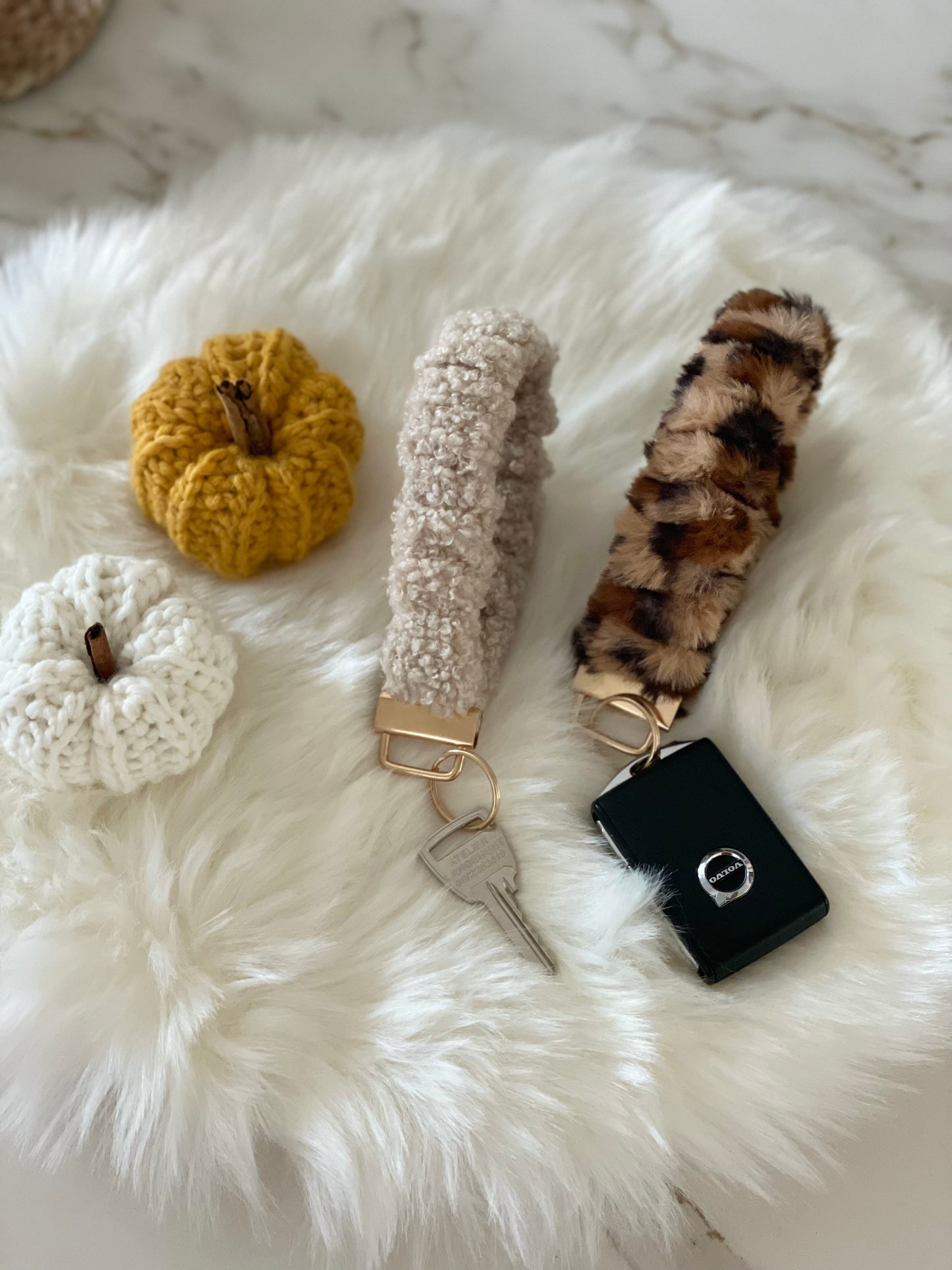 Scrunchie keychain Teddy collection