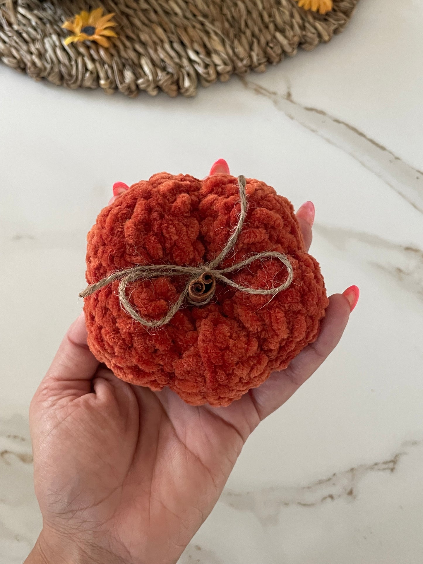 Cute crocheted pumpkins