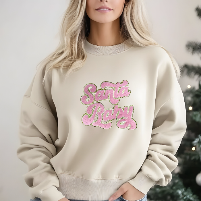 Santa Baby Sweater (Pink)