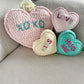 Candy heart cushion