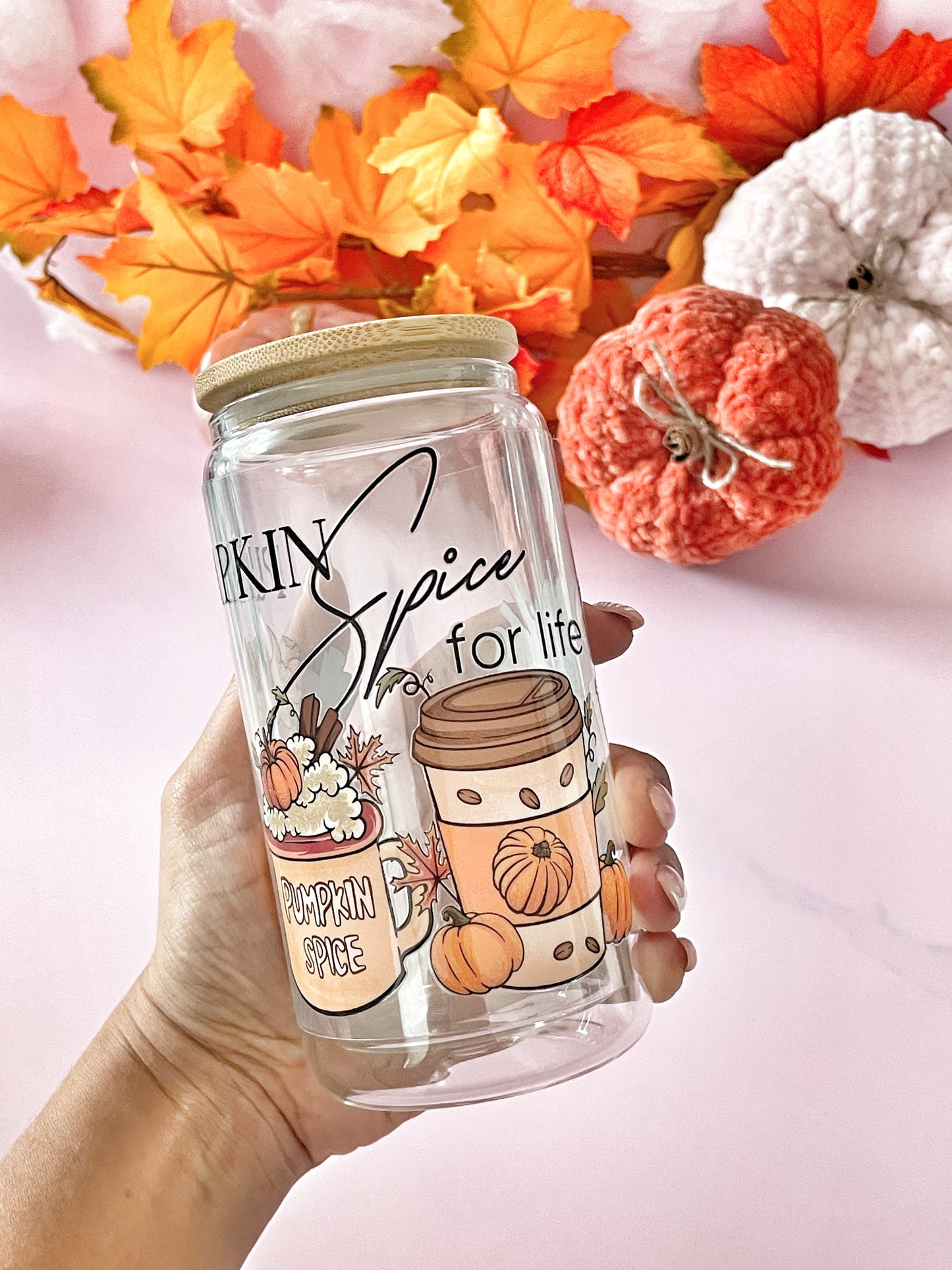 Pumpkins Lava & Glitter Snowglobe Tumblers