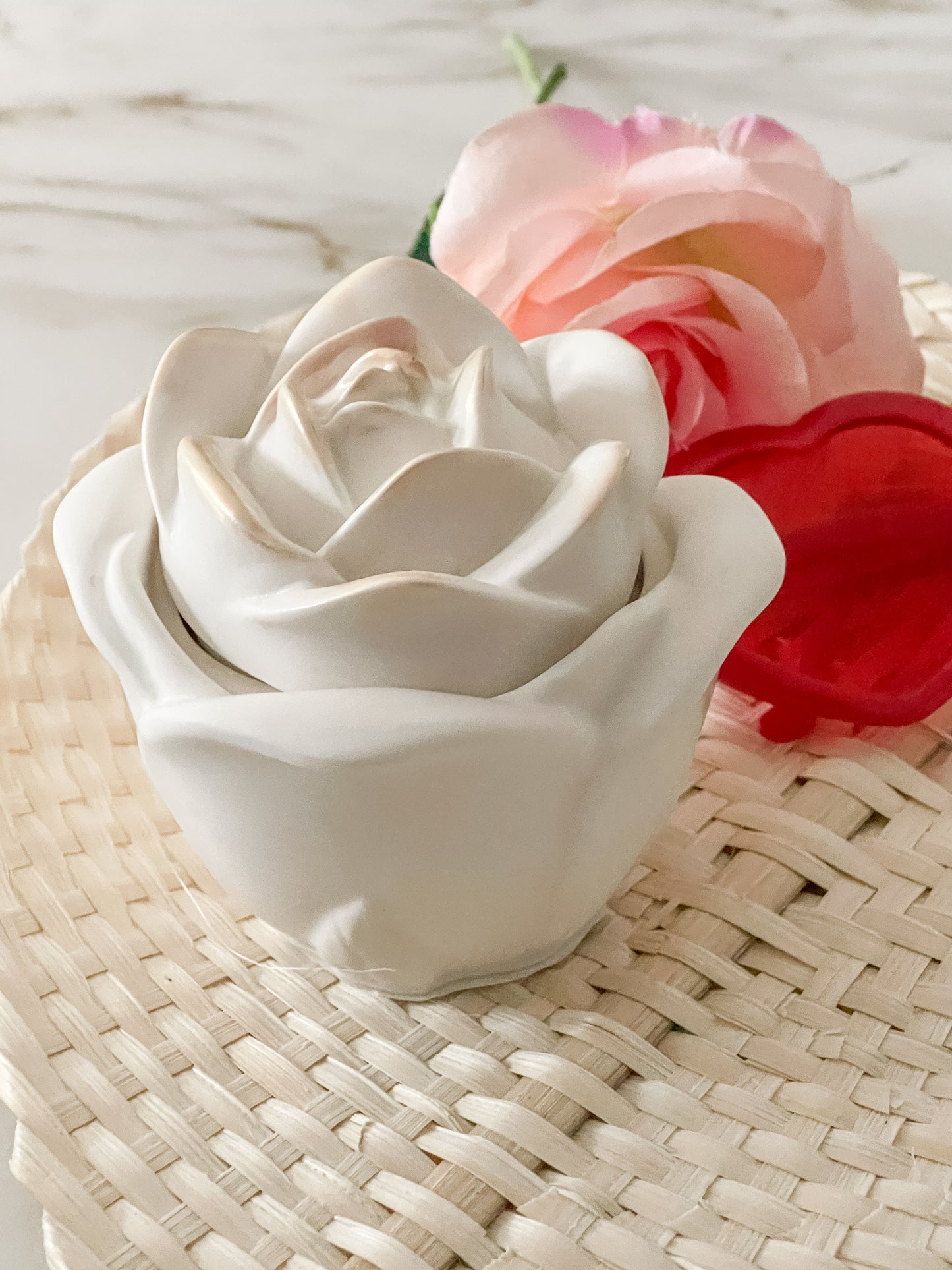 Jesmonite Rose Pot