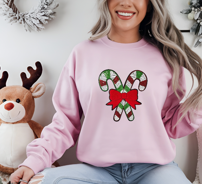 Red and green candy cane Sweater