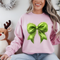 Grinch bow sweater