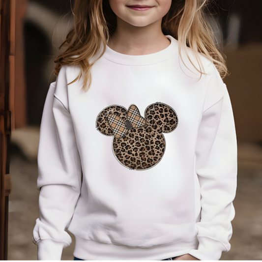 Minnie leopard KIDS Sweater