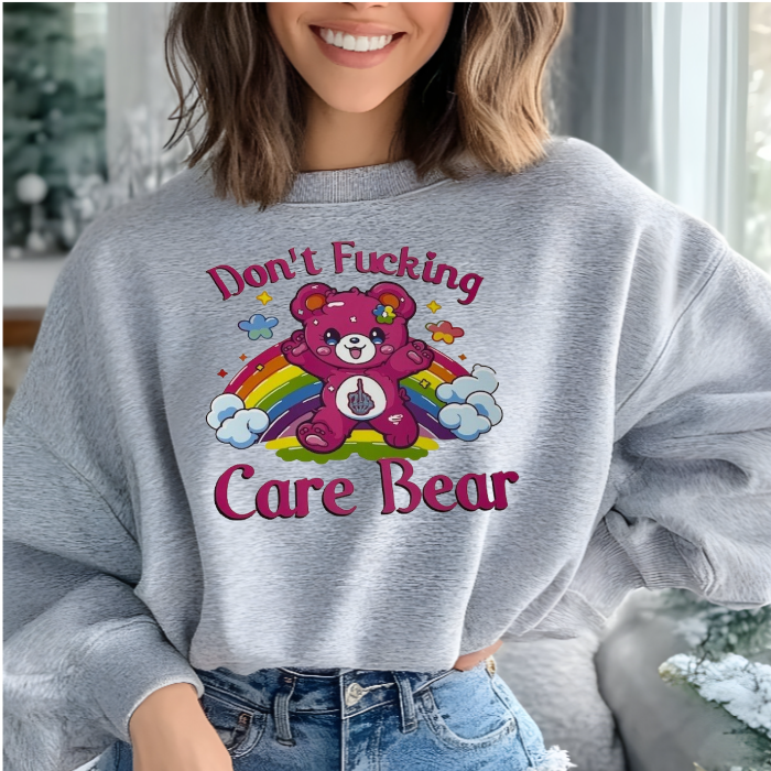 Don't F* care bear sweater