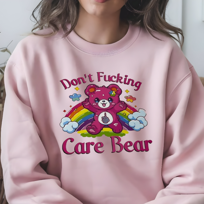 Don't F* care bear sweater