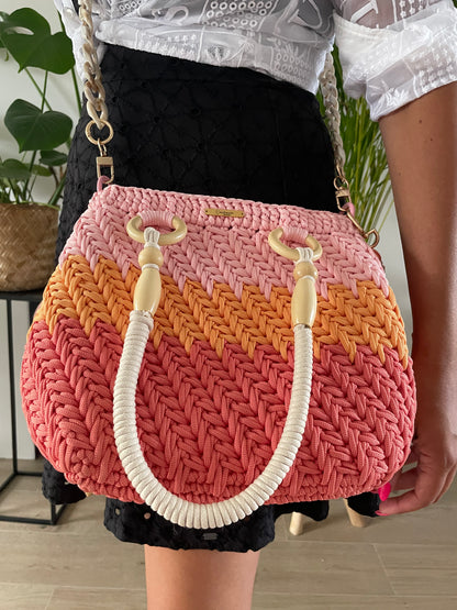 Sunset bucket bag XL
