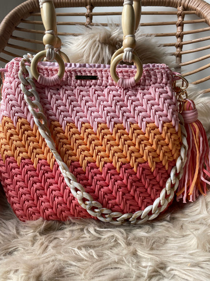 Sunset bucket bag XL